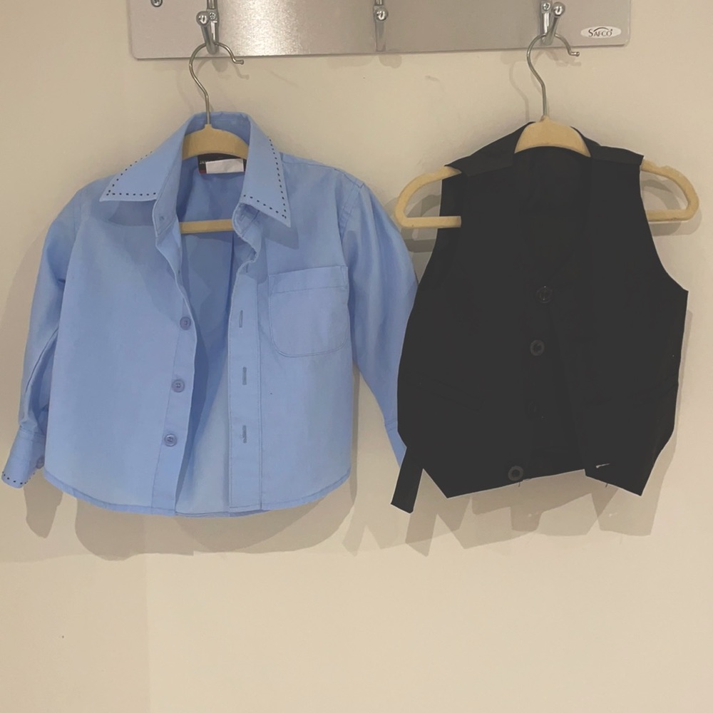 Black 3 piece suit (no jacket) for baby